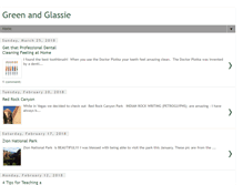 Tablet Screenshot of greenandglassie.com